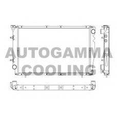 102317 AUTOGAMMA Радиатор, охлаждение двигателя