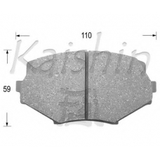 FK3093 KAISHIN Комплект тормозных колодок, дисковый тормоз