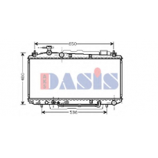 210103N AKS DASIS Радиатор, охлаждение двигателя