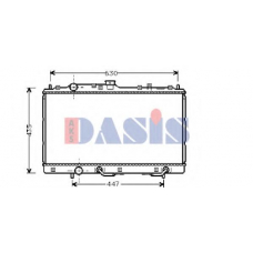 140034N AKS DASIS Радиатор, охлаждение двигателя