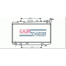 1608001 KUHLER SCHNEIDER Радиатор, охлаждение двигател