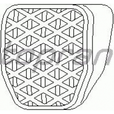 500 050 TOPRAN Педальные накладка, педаль тормоз