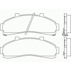 P 24 041 BREMBO Комплект тормозных колодок, дисковый тормоз