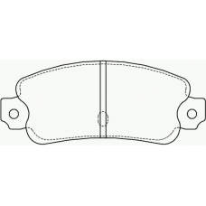 MDB1088 MINTEX Комплект тормозных колодок, дисковый тормоз