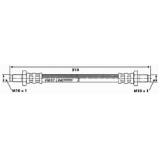 FBH6074 FIRST LINE Тормозной шланг