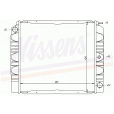 65420 NISSENS Радиатор, охлаждение двигателя
