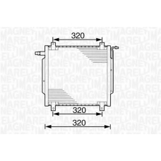 350203235000 MAGNETI MARELLI Конденсатор, кондиционер