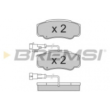 BP3357 BREMSI Комплект тормозных колодок, дисковый тормоз