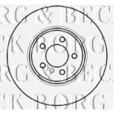 BBD5768S BORG & BECK Тормозной диск