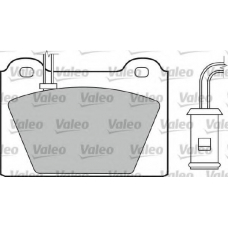 598117 VALEO Комплект тормозных колодок, дисковый тормоз