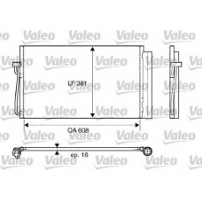 817851 VALEO Конденсатор, кондиционер