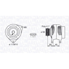 063377434010 MAGNETI MARELLI Генератор