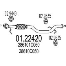 01.22420 MTS Труба выхлопного газа