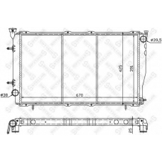 10-25382-SX STELLOX Радиатор, охлаждение двигателя