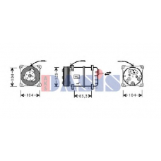 852660N AKS DASIS Компрессор, кондиционер