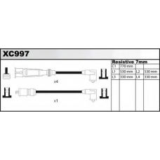 XC997 QUINTON HAZELL Комплект проводов зажигания