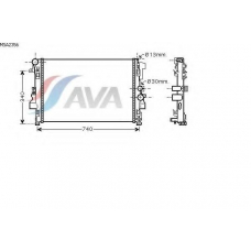 MSA2356 AVA Радиатор, охлаждение двигателя