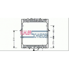 4000701 KUHLER SCHNEIDER Радиатор, охлаждение двигател