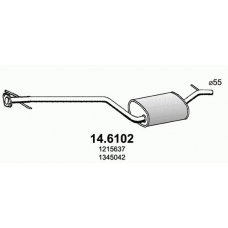14.6102 ASSO Средний глушитель выхлопных газов