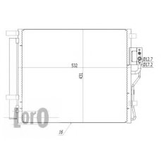 019-016-0026 LORO Конденсатор, кондиционер