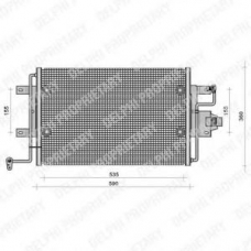 TSP0225113 DELPHI Конденсатор, кондиционер