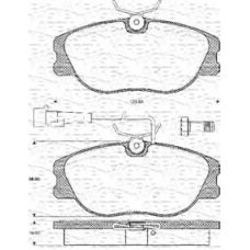 363702161057 MAGNETI MARELLI Комплект тормозных колодок, дисковый тормоз