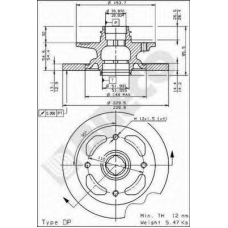 BS 7293 BRECO Тормозной диск