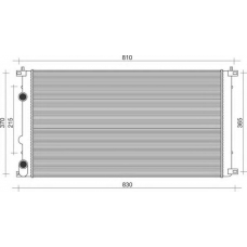 350213102900 MAGNETI MARELLI Радиатор, охлаждение двигателя