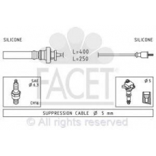 4.9883 FACET Комплект проводов зажигания