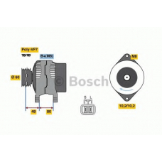 0 986 049 800 BOSCH Генератор