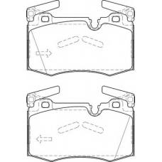 FD7513A NECTO Комплект тормозных колодок, дисковый тормоз