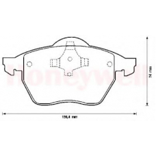 571921B BENDIX Комплект тормозных колодок, дисковый тормоз