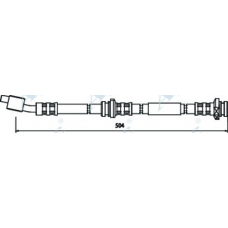 HOS3316 APEC Тормозной шланг