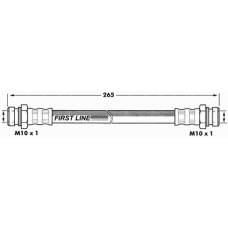 FBH7116 FIRST LINE Тормозной шланг