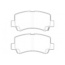 WBP23662A WAGNER LOCKHEED Комплект тормозных колодок, дисковый тормоз