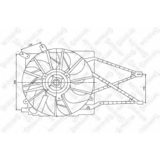 29-99321-SX STELLOX Вентилятор, охлаждение двигателя