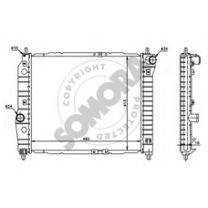 061140 SOMORA Радиатор, охлаждение двигателя