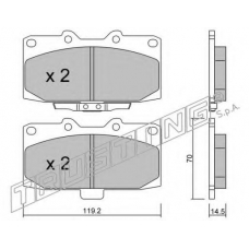 428.0 TRUSTING Комплект тормозных колодок, дисковый тормоз