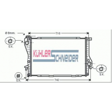 1416311 KUHLER SCHNEIDER Радиатор, охлаждение двигател