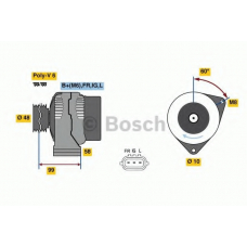 0 986 081 290 BOSCH Генератор