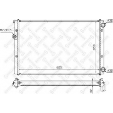 10-25071-SX STELLOX Радиатор, охлаждение двигателя