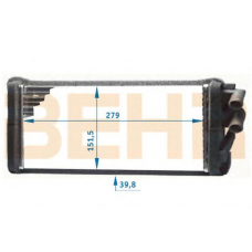 9101343 BEHR Heater core