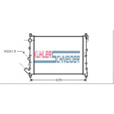 0908101 KUHLER SCHNEIDER Радиатор, охлаждение двигател