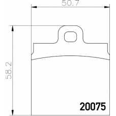 8DB 355 006-521 HELLA Комплект тормозных колодок, дисковый тормоз