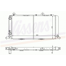 60462 NISSENS Радиатор, охлаждение двигателя
