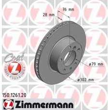 150.1261.20 ZIMMERMANN Тормозной диск