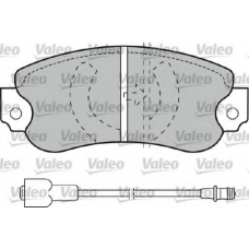 598162 VALEO Комплект тормозных колодок, дисковый тормоз