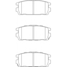 FD7217A NECTO Комплект тормозных колодок, дисковый тормоз