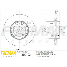 BD-0122 FREMAX Тормозной диск