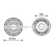 MEC267 AVA Сцепление, вентилятор радиатора